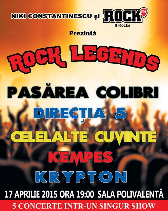Rock Legends! reuneste legendele rockului romanesc in cadrul unui spectacol deosebit